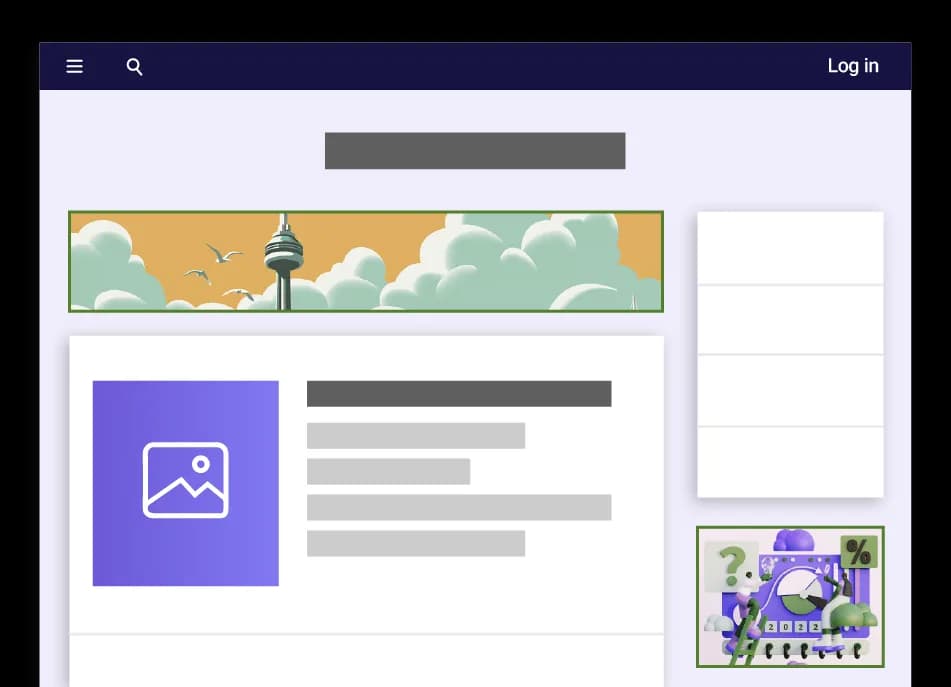 نحوه نمایش تبلیغات بنری در گوگل ادز - نمونه 1